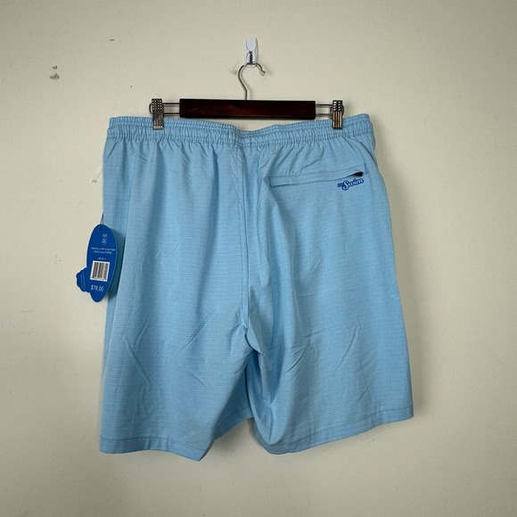 Mr. Swim Pastel Blue Striped Technical Swim Short NWT Size 2XL - Picture 5 of 9